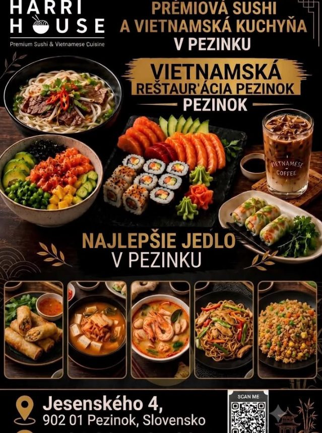 Prémiová sushi & vietnamská kuchyňa v Pezinku