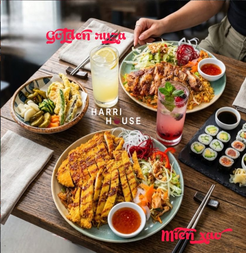 Golden ryža & Miến xào